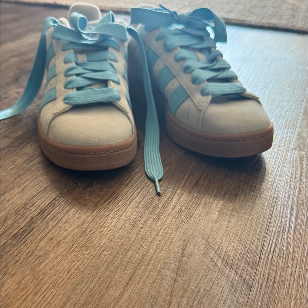 adidas Women's Sneakers in Gray and Blue - Picture 4 of 13